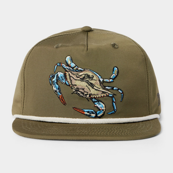Blue Crab Hat - Olive