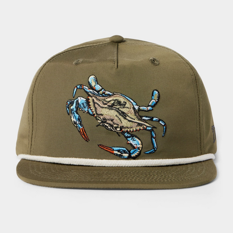 Blue Crab Hat - Olive