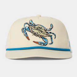 Blue Crab Hat - Ivory