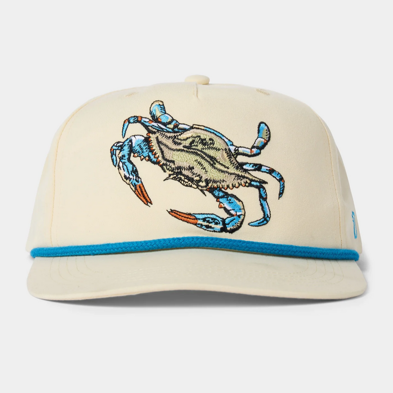 Blue Crab Hat - Ivory