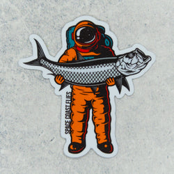 Spaceman Tarpon Sticker 3”