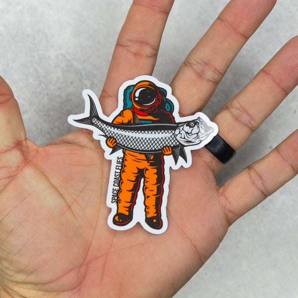 Spaceman Tarpon Sticker 3”