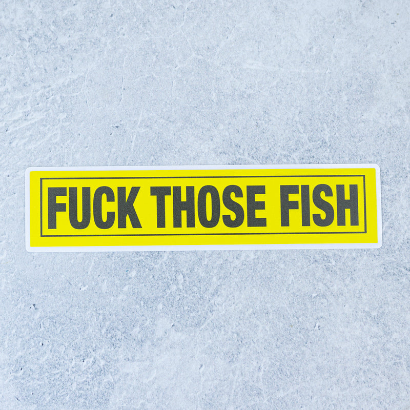 Drewlr F Those Fish Sticker