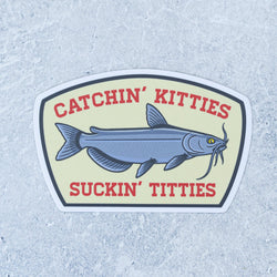 Drewlr Catching Kitties Sticker