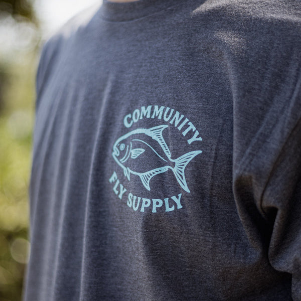 Community Pompano Tee - Dark Grey