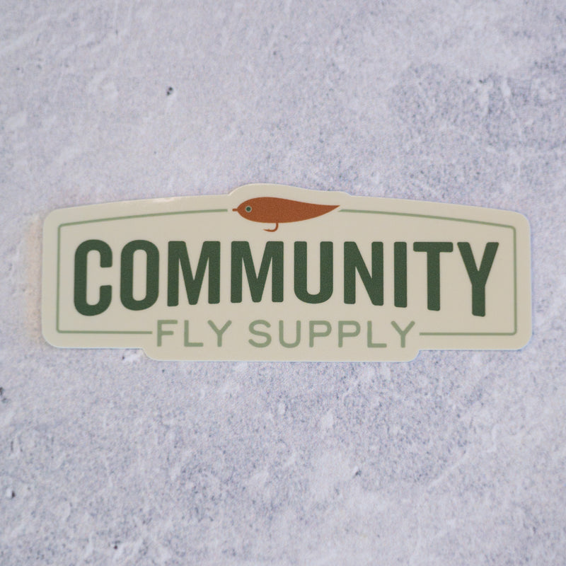 Community Fly Supply Sticker - Tan