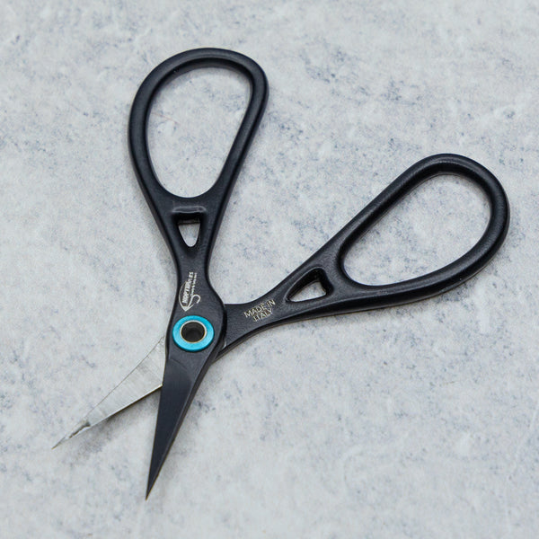 Kopter ABSOLUTE STEALTH Scissors - Straight Blade Micro Serrated Edge Thin Point