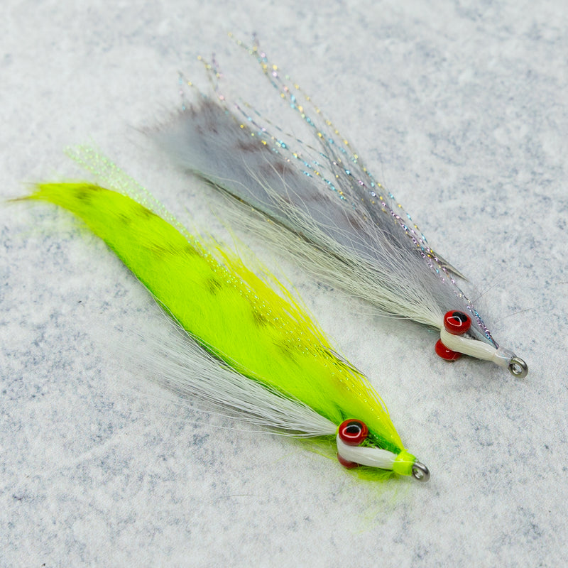 clinch knot minnow swarm fishing lure Clouser's Barred Strip Minnow – Space Coast Flies