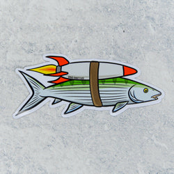 Bonefish Rocket Sticker