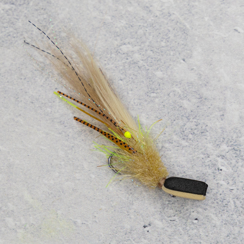 Sipper Shrimp - Tan/Chartreuse