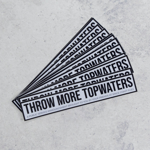Topwater Sticker 6"