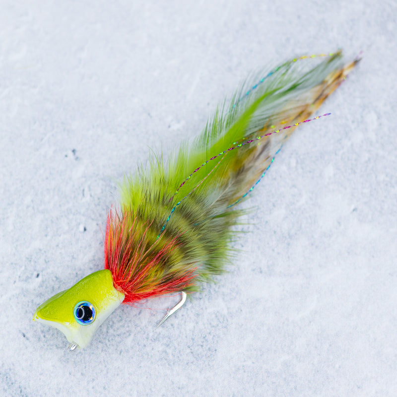 fish lure popper pattern Swamp Donkey Popper – Space Coast Flies