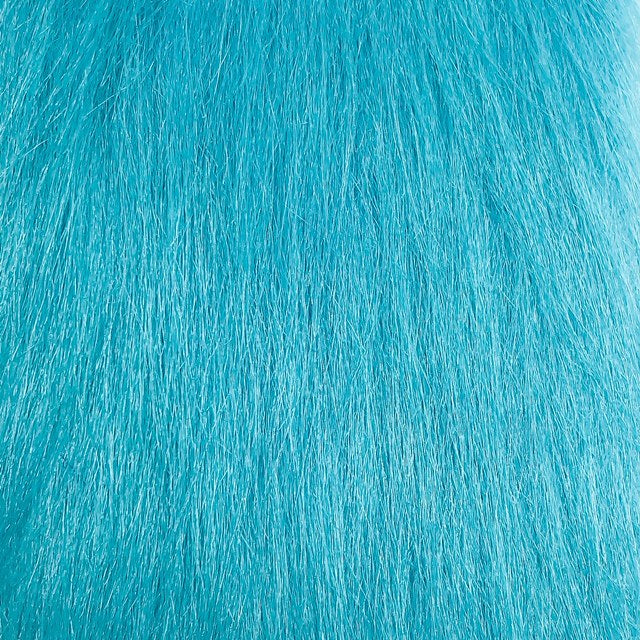 turquoise craft fur